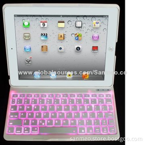 New Ultra-thin Flip PU Leather Cases, Luxury for iPad 2/3/4 with Keyboard with BacklightingNew